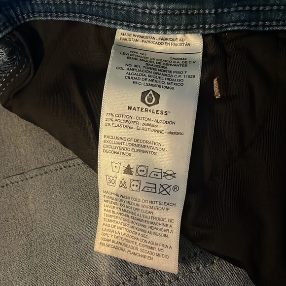 LEVIS HIGH RISE SUPER SKINNY JEANS - Picture 5 of 6